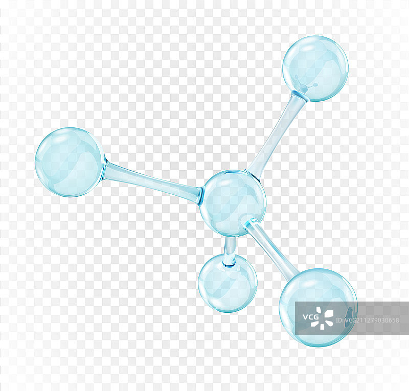 透明背景上的分子图片素材