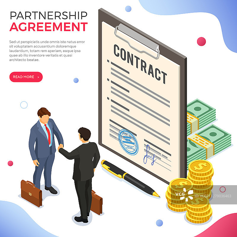 商务人士B2B合作握手图片素材