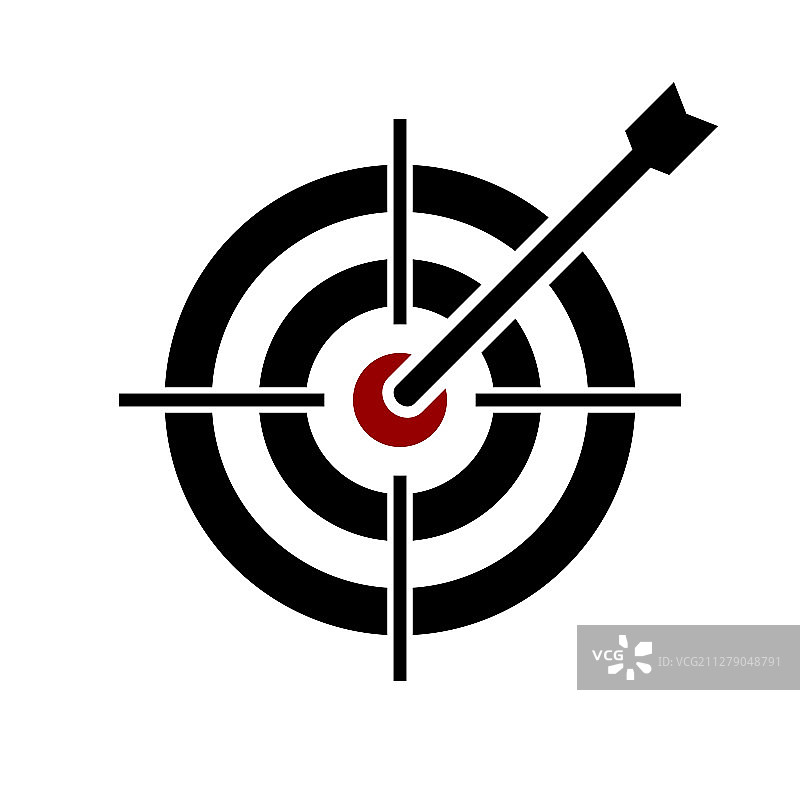 白色背景上的射击靶标图片素材