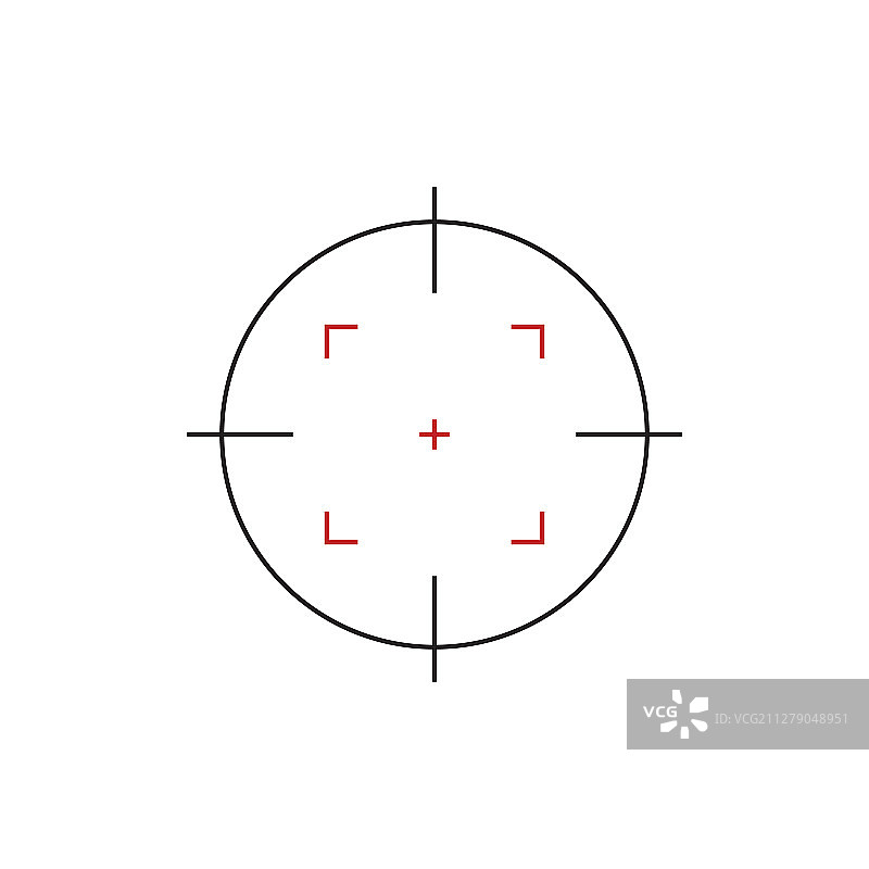 白色背景上的目标图标图片素材