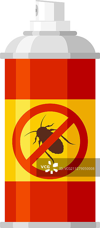 蟑螂喷雾图标：杀虫剂与卫生图片素材