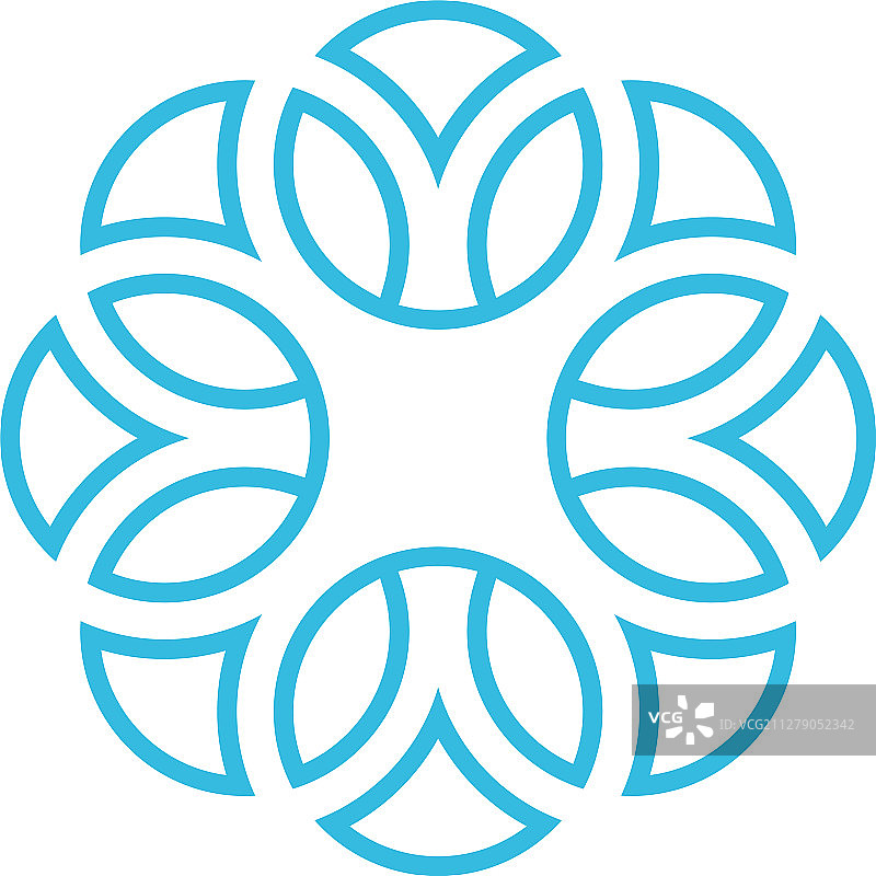 线性阿拉伯风格Logo图片素材