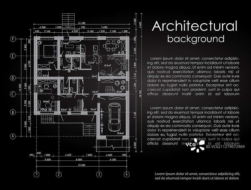 白色建筑背景图图片素材