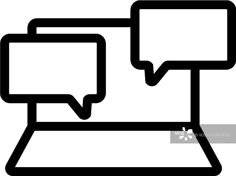 孤立的信件图标轮廓图片素材