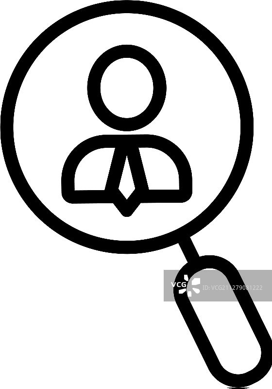 搜索员工图标轮廓图片素材