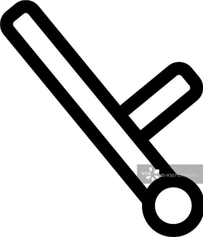 警察倒下图标的轮廓符号图片素材