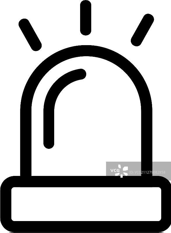 警笛图标轮廓符号图片素材