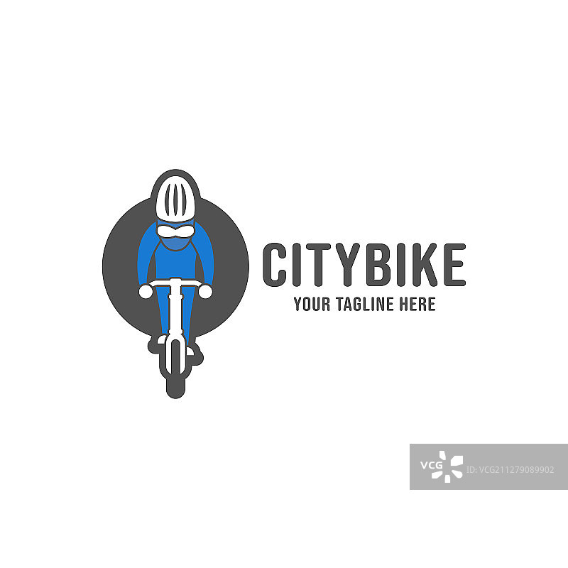 自行车爱好者社区标志图片素材