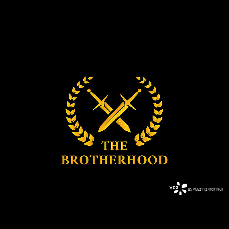 武士骑士剑士兄弟会标志图片素材