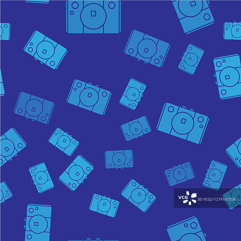 蓝色游戏机图标（无缝隔离）图片素材