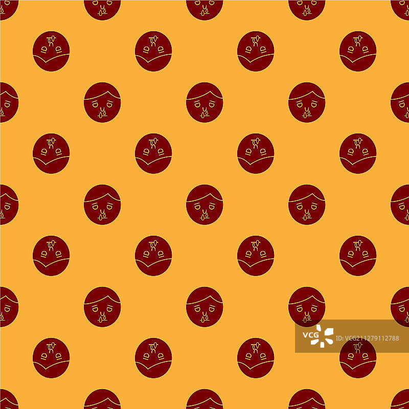 红色流鼻涕图标，无缝图案图片素材