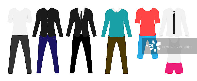 穿着时尚西装的现代男人图片素材