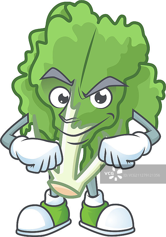 卡通风格的菊苣吉祥物图片素材