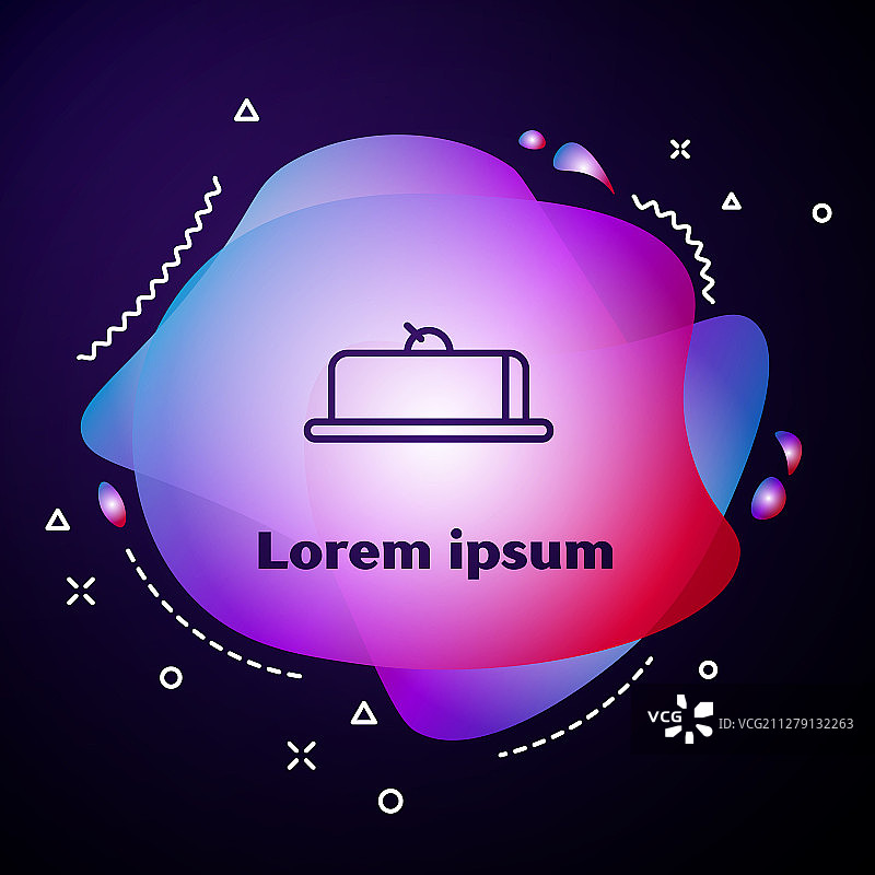 紫色线条草莓芝士蛋糕切片图片素材