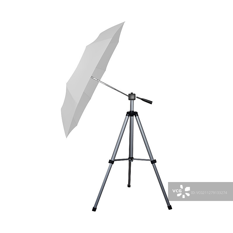 白色闪光灯反光伞图片素材