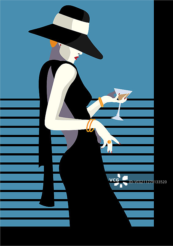 波普艺术风格的时尚女性图片素材