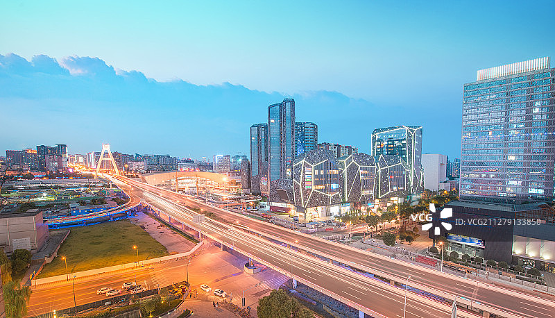 成都城市风光图片素材