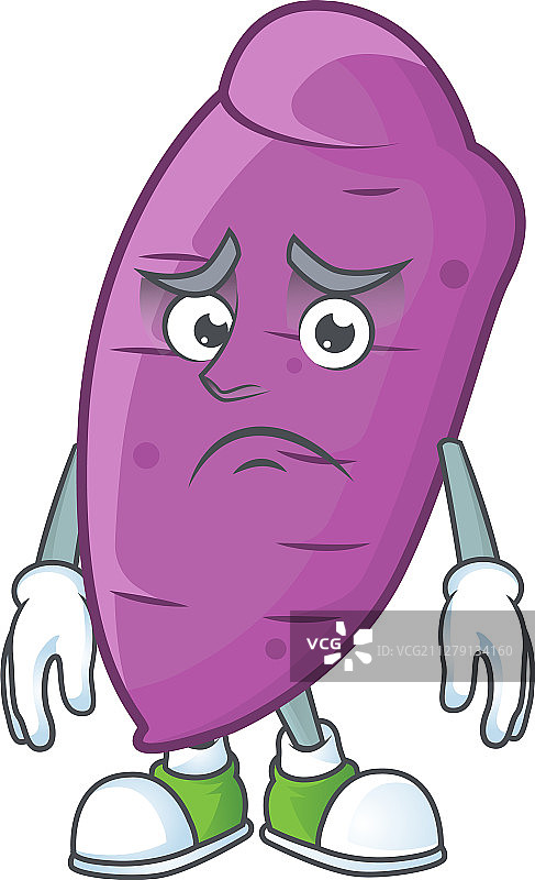 害怕的冲绳Yaw卡通吉祥物设计图片素材