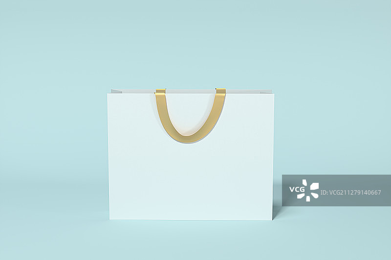 简约手提购物袋 三维渲染图片素材
