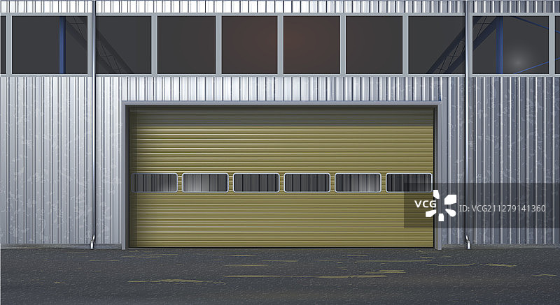 车库或仓库金属图片素材
