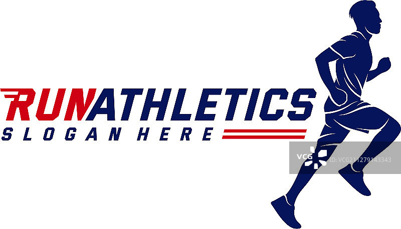 跑步男人剪影logo设计马拉松图片素材