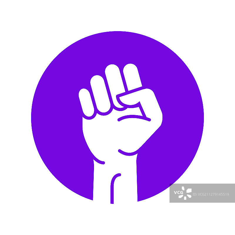 举起的强壮拳头抗议标志图片素材