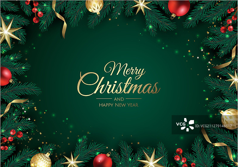 圣诞树圣诞贺卡图片素材