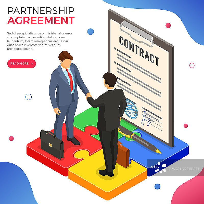 商务人士B2B合作握手图片素材