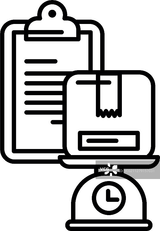 带箱子纸箱包装邮政的天平测量图片素材