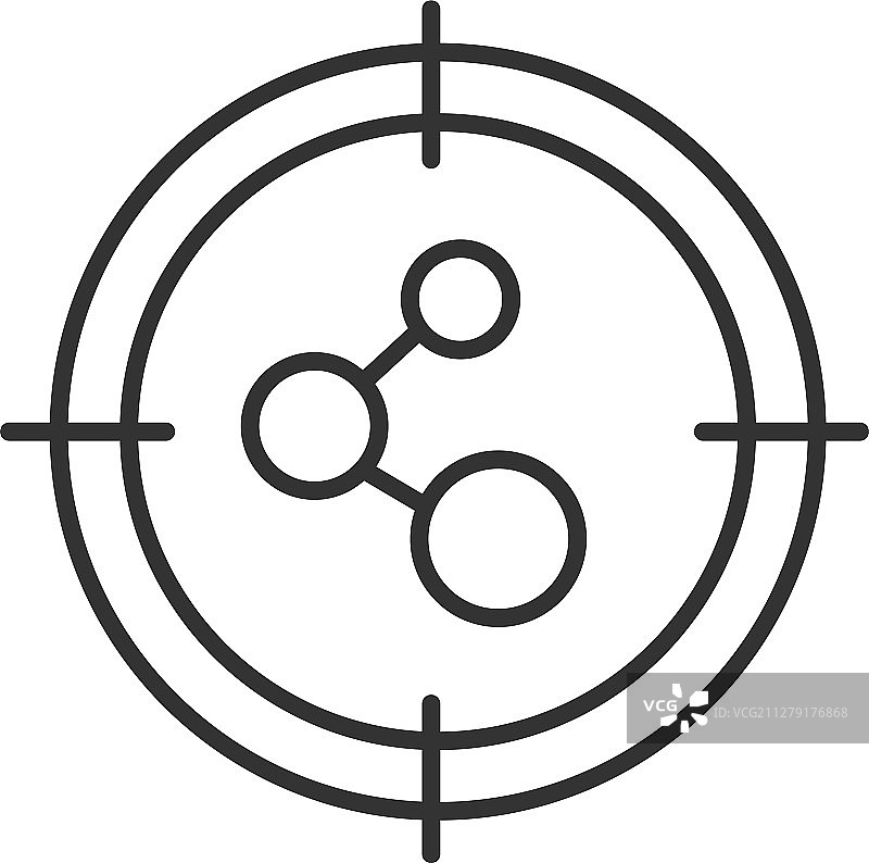 连接搜索线性图标图片素材