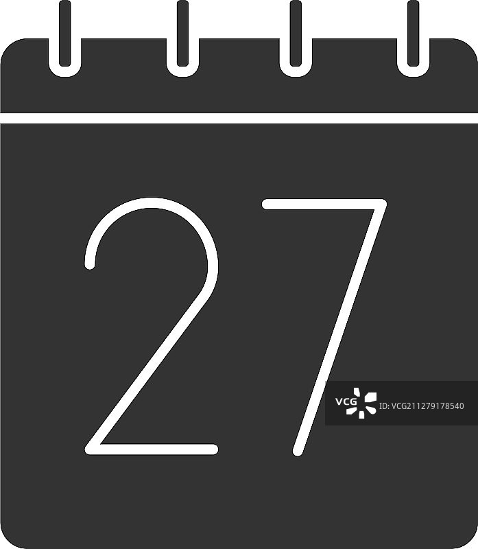 27号日历标志图标图片素材