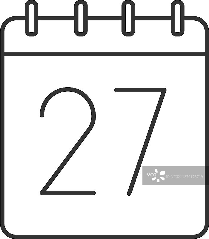 27号线性图标图片素材