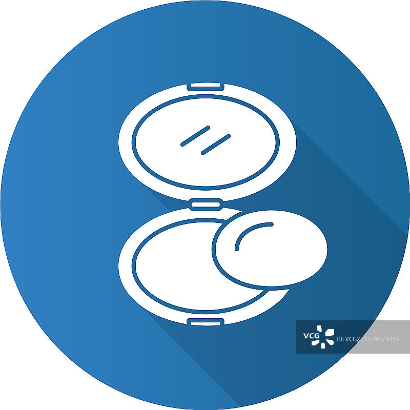 扁平风格粉末长阴影图标图片素材