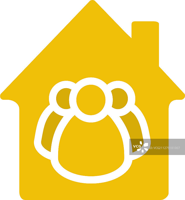 房屋合作社彩色图标图片素材