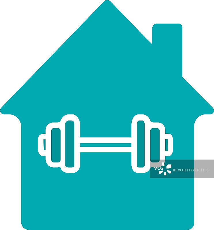 居家运动训练标志彩色图标图片素材