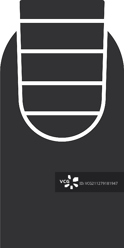 条纹美甲设计符号图标图片素材