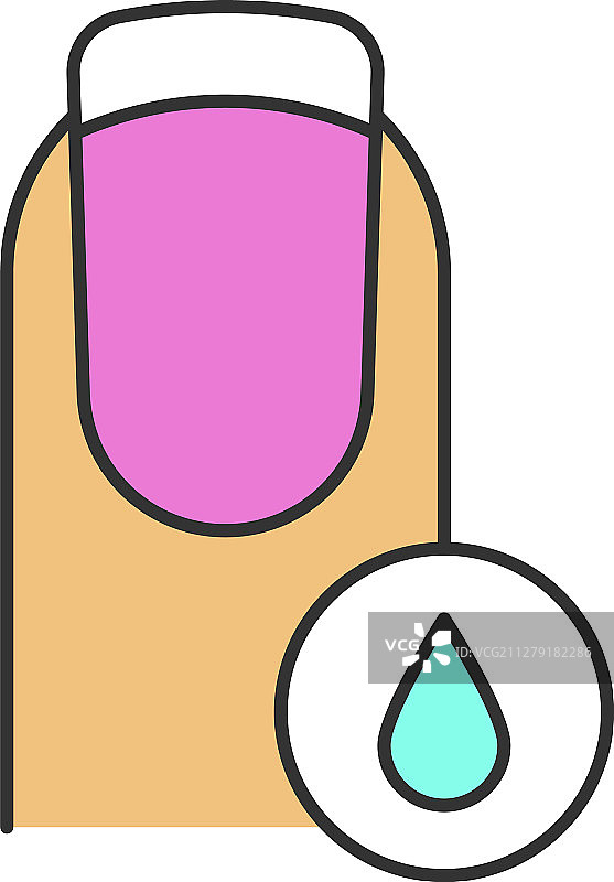 去除指甲油颜色图标图片素材