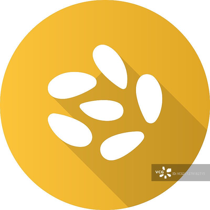 松子扁平设计长阴影符号图标图片素材