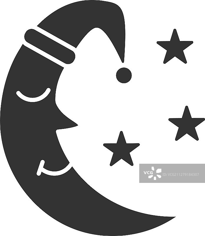 月亮星星符号图标图片素材