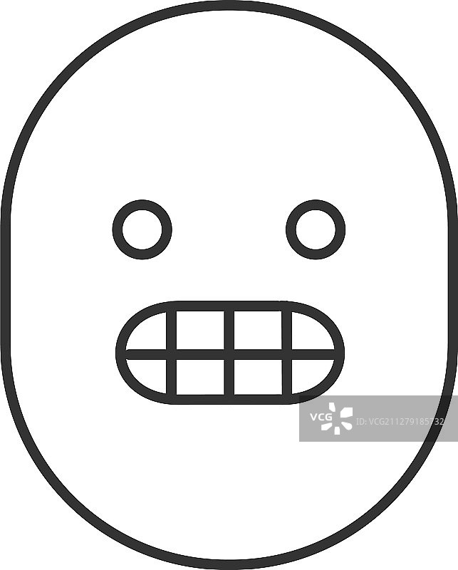 笑脸线性图标图片素材