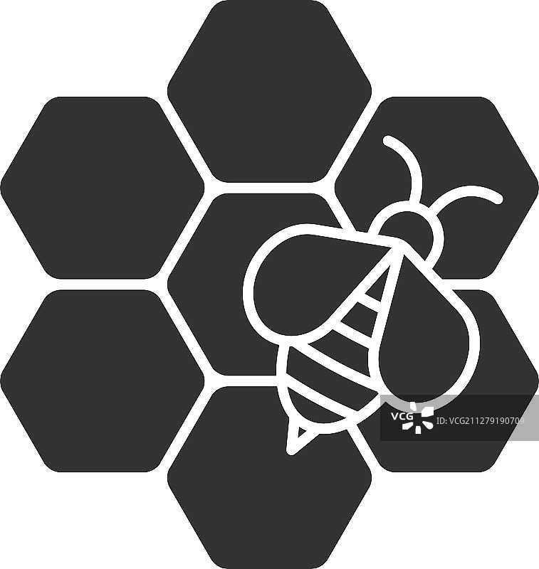 养蜂字形图标图片素材