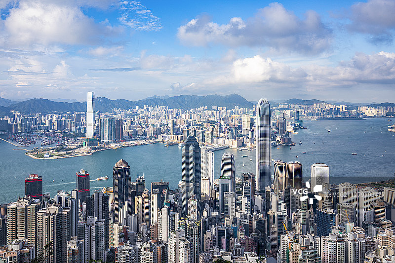 香港城市风光全景图片素材