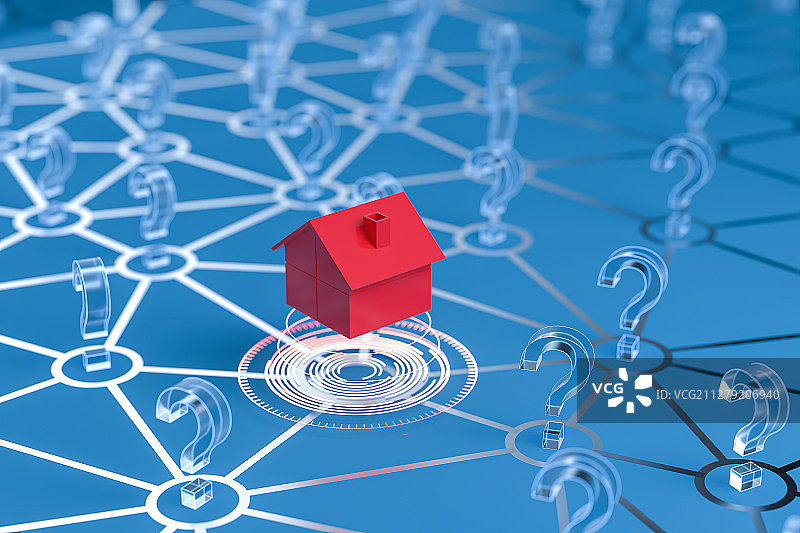 3D人群和住房图片素材