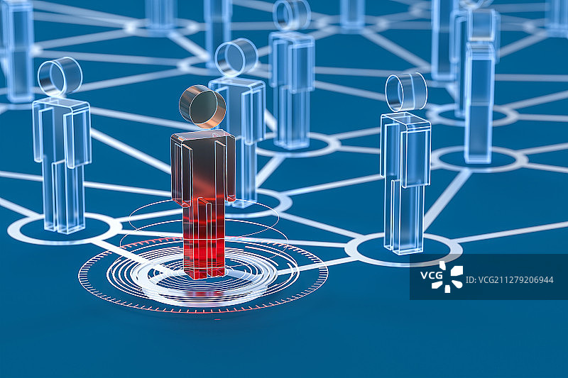 3D团队和领导者图片素材