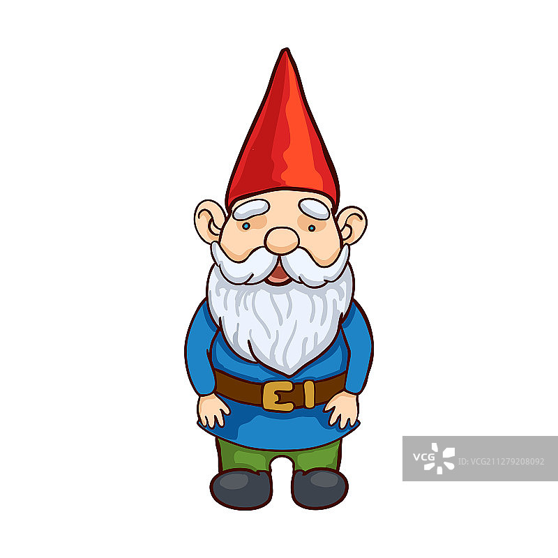 彩色花园小矮人图片素材