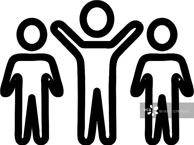 参赛者轮廓图标图片素材