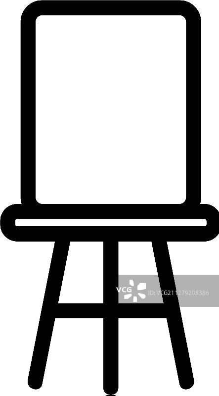 魔术椅图标隔离轮廓图片素材