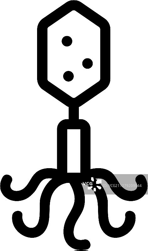 细菌轮廓符号图标图片素材