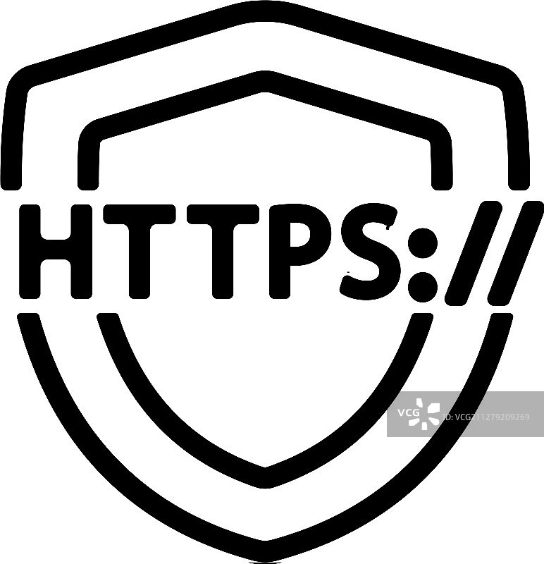 HTTPS协议隔离轮廓图片素材