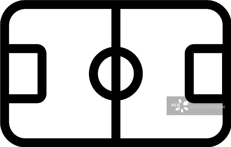 桌上足球图标孤立轮廓图片素材